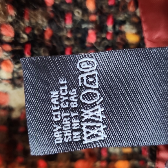 Per Se rust/brown tweed skirt-8 - Picture 5 of 6